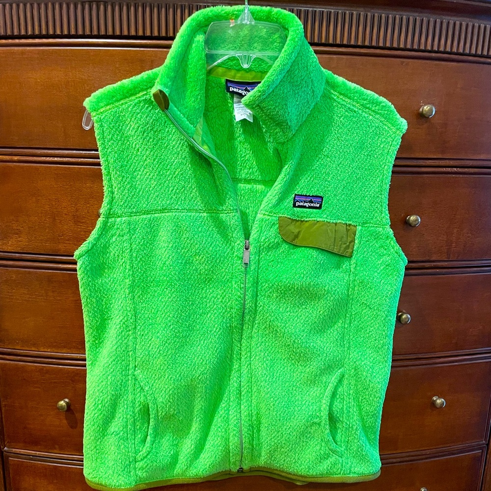 Patagonia women’s fleece vest size Large.